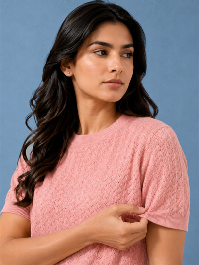 Sovex Women's Textured Knit T-Shirt